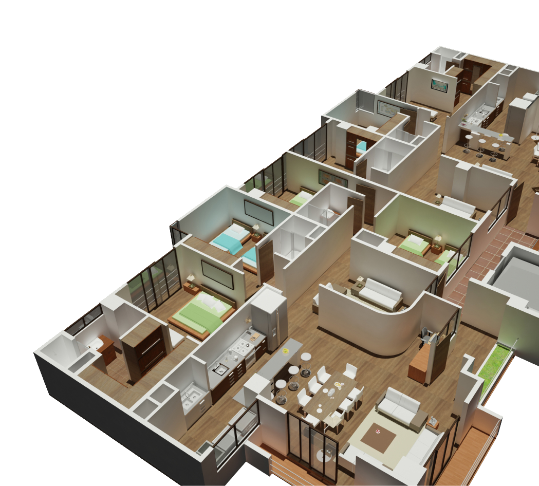 Render de apartamento